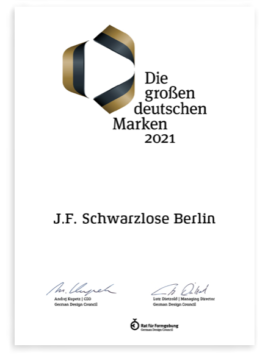 Die großen deutschen Marken 2021 J.F.Schwarzlose